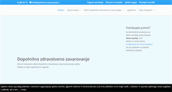 Desktop Screenshot of dopolnilno-zavarovanje.si